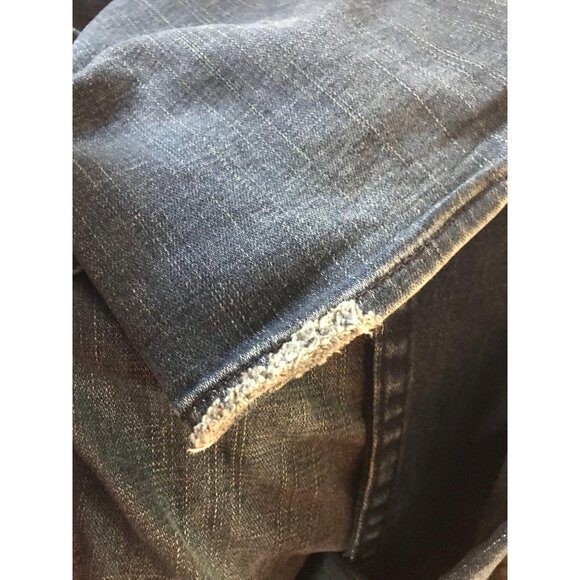 True Religion Becky Flap Bootcut Becca Blue Jeans Embellished Studs Size 28 - Picture 7 of 14